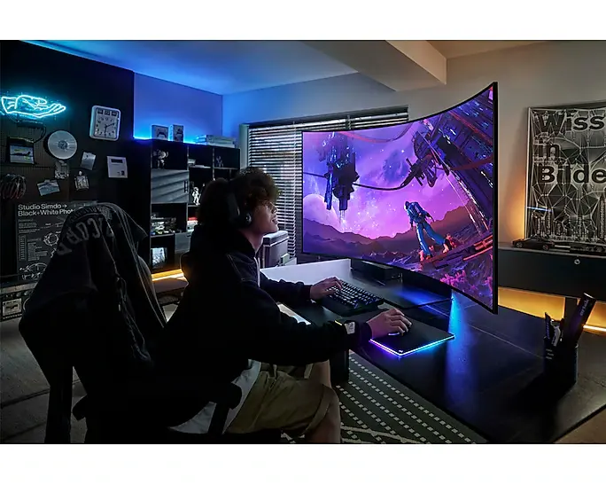55 inch Odyssey Ark 2nd Gen Curved UHD Gaming Monitor illustration mourixa qatar.webp
